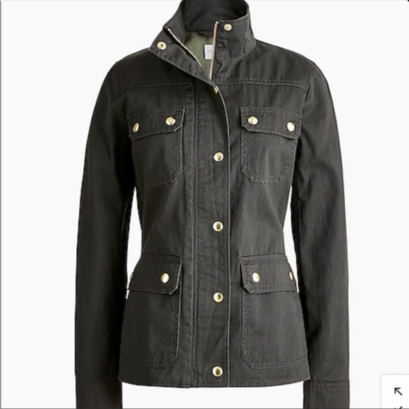 J. Crew Resin Coat / Field Jacket - Picture 1 of 11